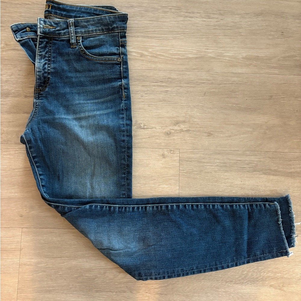 Kut from the Kloth Bhody Skinny High Rise Fab Ab Scissor Cut Hem Jeans